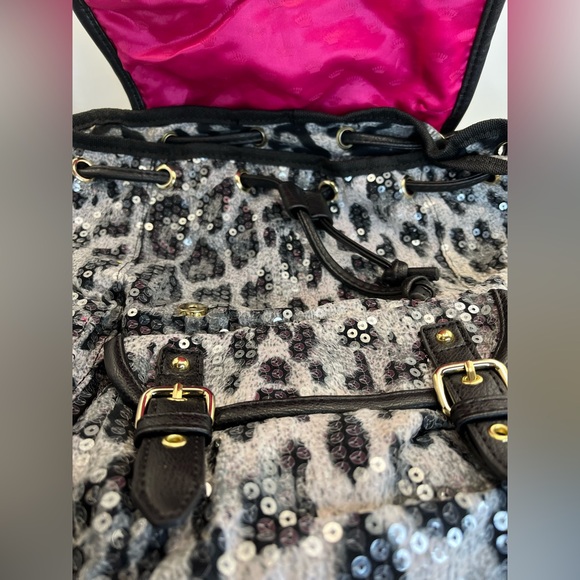 Juicy Couture Black and Gray Sequin Backpack - Picture 5 of 7